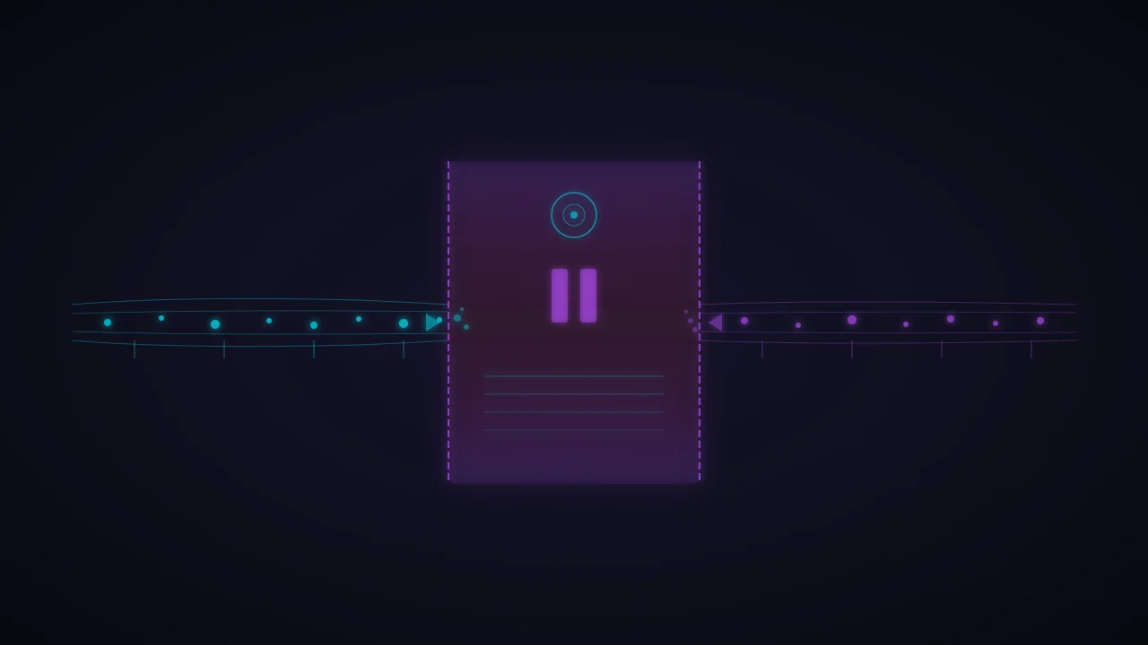 A timeline diagram showing the gap between an AI action being proposed and it becoming irrevocable, with a review period highlighted in the middle
